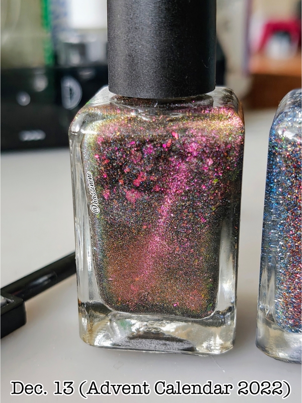 Nail polish swatch / manicure of shade Cadillacquer Dec 13