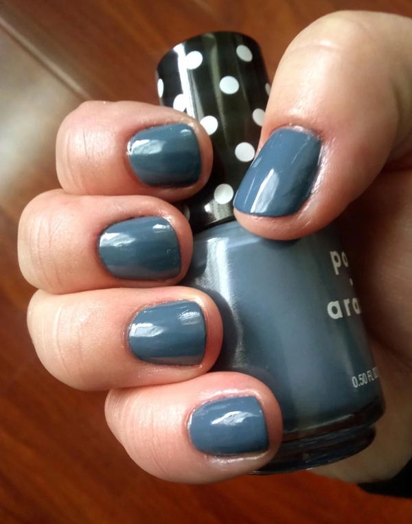 Nail polish swatch / manicure of shade Pop-arazzi Bid You Adieu Blue