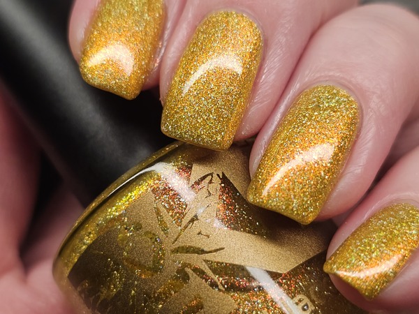 Nail polish swatch / manicure of shade Bee's Knees Lacquer Fantastic