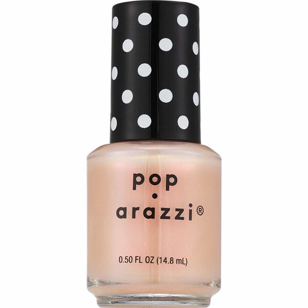 Nail polish swatch / manicure of shade Pop-arazzi Barely There