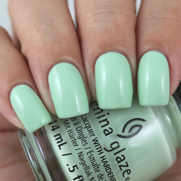 Nail polish swatch / manicure of shade China Glaze Spring Jungle