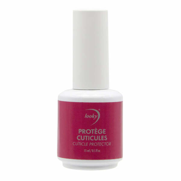 Nail polish swatch / manicure of shade Looky Protecteur à cuticules