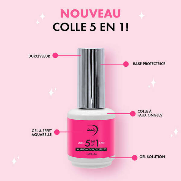 Nail polish swatch / manicure of shade Looky Colle 5 en 1
