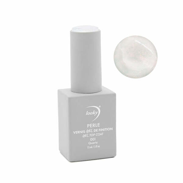 Nail polish swatch / manicure of shade Looky Gel finition quartz