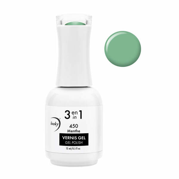 Nail polish swatch / manicure of shade Looky Menthe