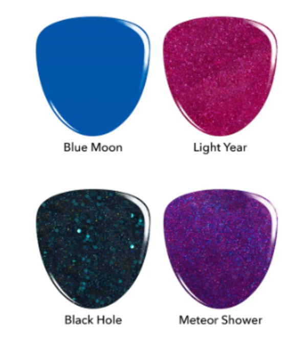 Nail polish swatch / manicure of shade Revel Blue Moon
