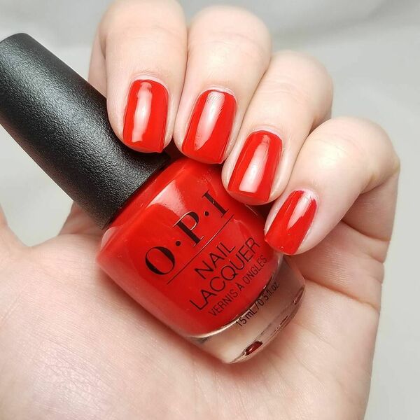 Nail polish swatch / manicure of shade OPI My Wish List Is You