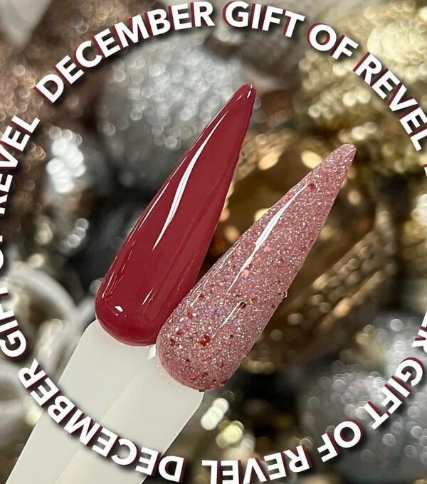 Nail polish swatch / manicure of shade Revel Sassy GOR December 2022