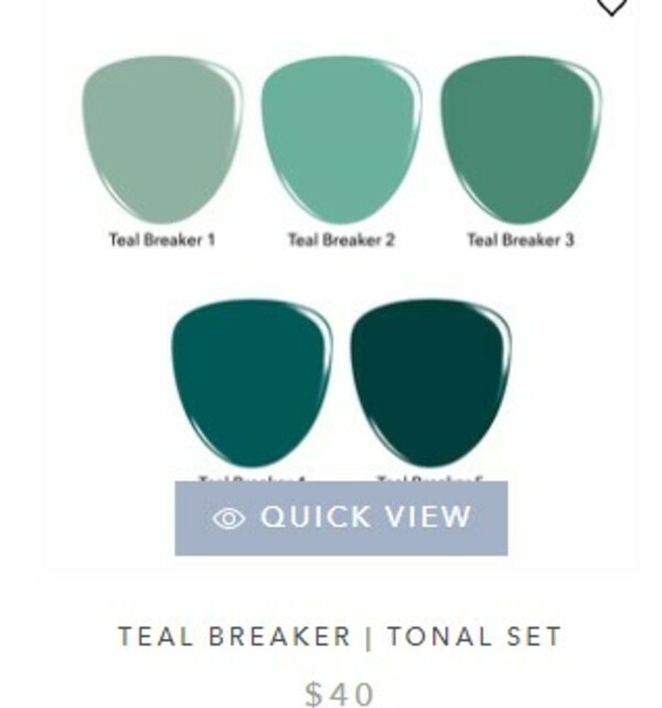 Nail polish swatch / manicure of shade Revel Teal Breaker 4