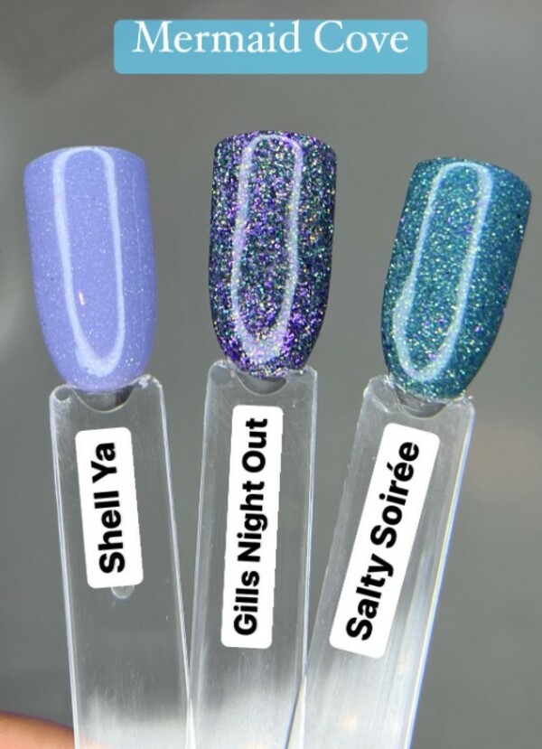 Nail polish swatch / manicure of shade Revel Shell Ya