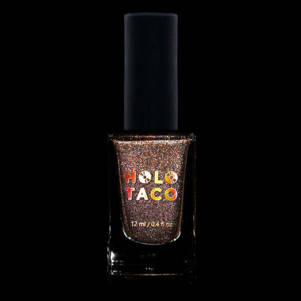 Nail polish swatch / manicure of shade Holo Taco Holo Cappuccino