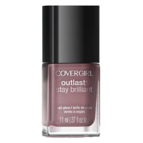 Nail polish swatch / manicure of shade CoverGirl Smokey Taupe