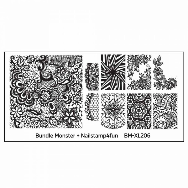 Nail polish swatch / manicure of shade Bundle Monster Nailstamp4fun