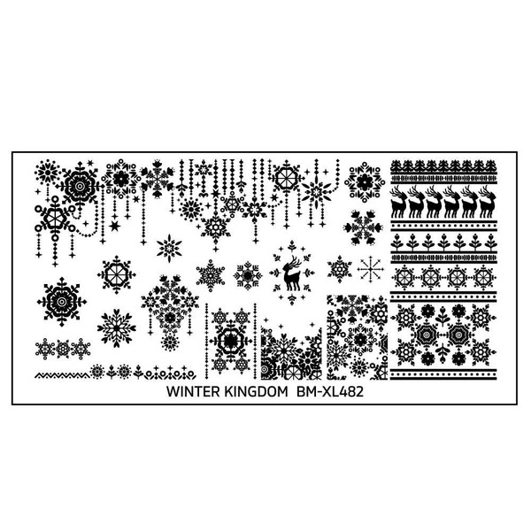 Nail polish swatch / manicure of shade Bundle Monster Snowflakes Galore