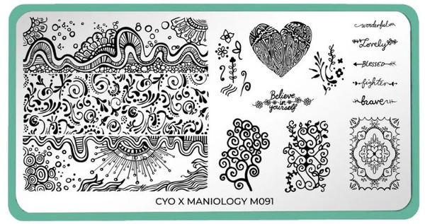 Nail polish swatch / manicure of shade Maniology Swirls