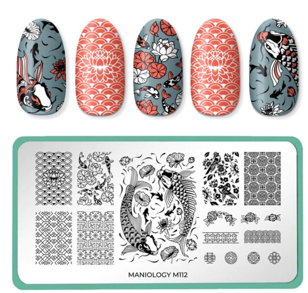 Nail polish swatch / manicure of shade Maniology Koi Pond