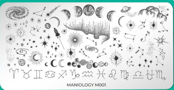 Nail polish swatch / manicure of shade Maniology Jan - Abstract Space