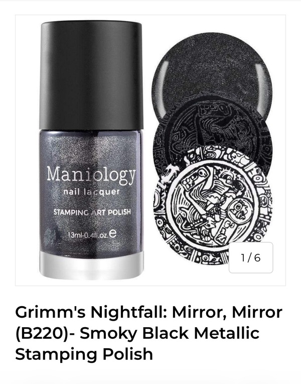 Nail polish swatch / manicure of shade Maniology Mirror Mirror