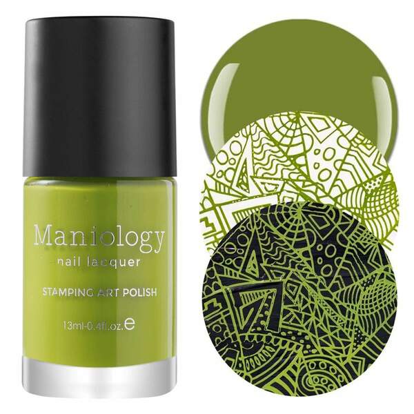 Nail polish swatch / manicure of shade Maniology Limelight
