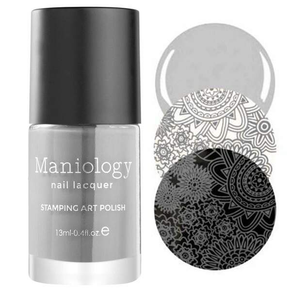 Nail polish swatch / manicure of shade Maniology Grey Joy