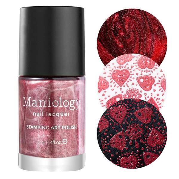 Nail polish swatch / manicure of shade Maniology Evil Eye