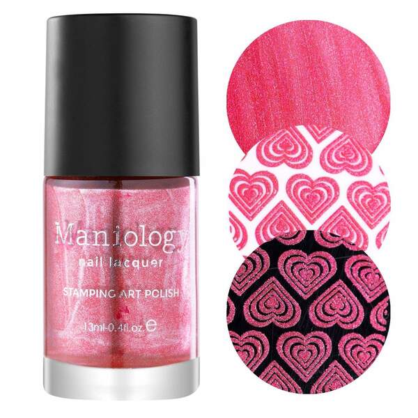 Nail polish swatch / manicure of shade Maniology Galentine