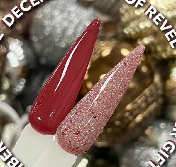 Nail polish swatch / manicure of shade Revel Classy GOR December 2022