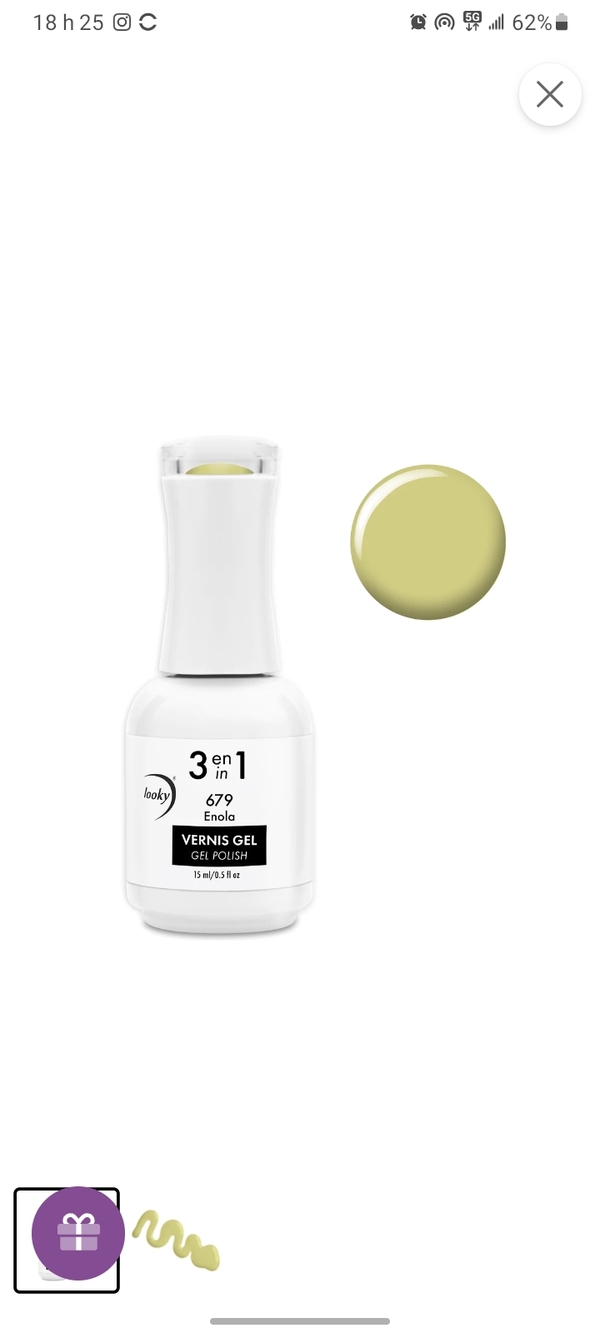 Nail polish swatch / manicure of shade Looky Enola