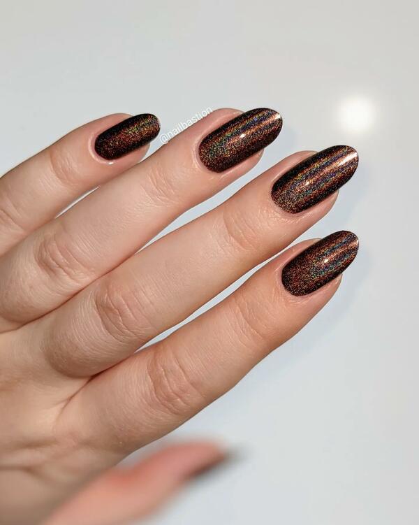 Nail polish swatch / manicure of shade Mooncat Boa Constrictor