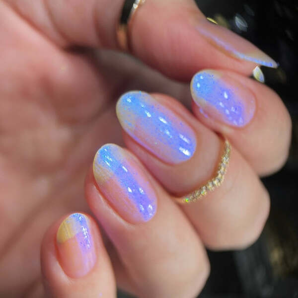 Nail polish swatch / manicure of shade Phoenix indie polish Ice Delight