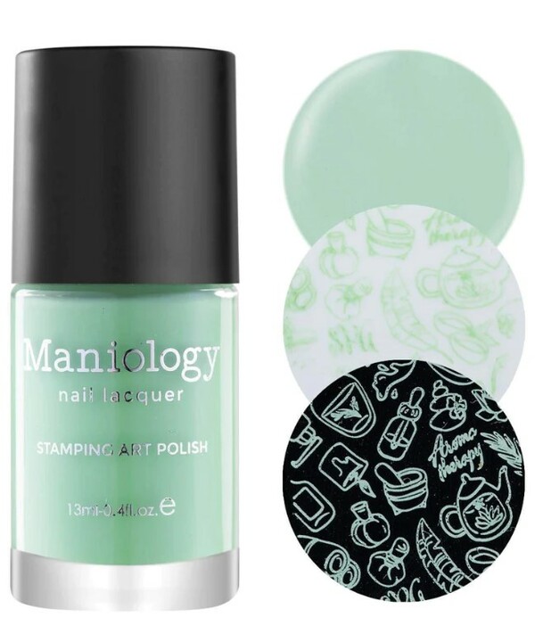 Nail polish swatch / manicure of shade Maniology Mint
