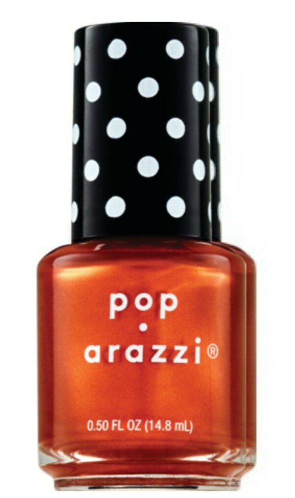 Nail polish swatch / manicure of shade Pop-arazzi Tango Star