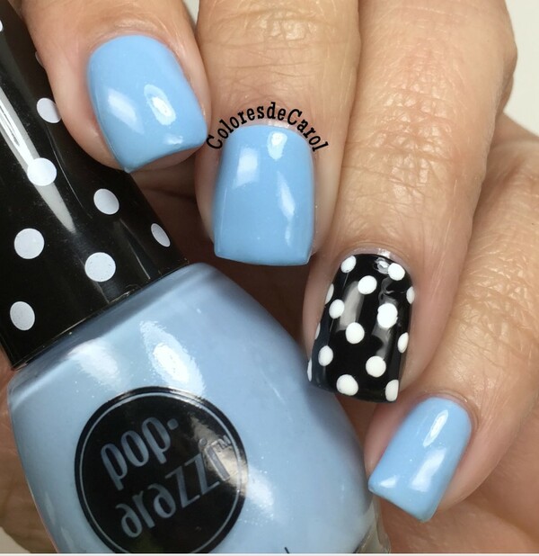Nail polish swatch / manicure of shade Pop-arazzi The Hue is Blue