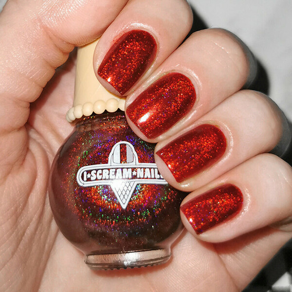 Nail polish swatch / manicure of shade I Scream Nails Bloodline