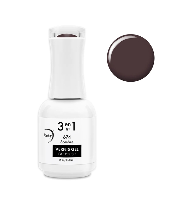 Nail polish swatch / manicure of shade Looky Sombre