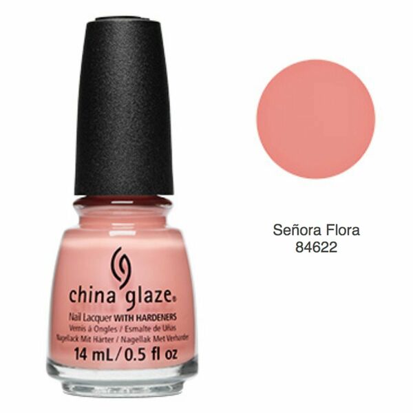 Nail polish swatch / manicure of shade China Glaze Señora Flora