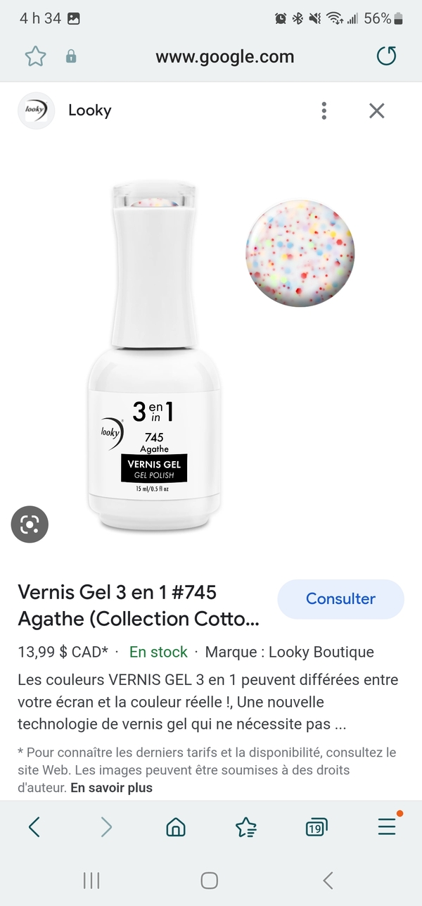 Nail polish swatch / manicure of shade Looky Agathe