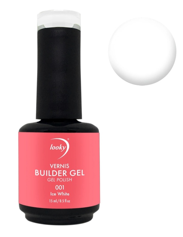 Nail polish swatch / manicure of shade Looky Builder gel