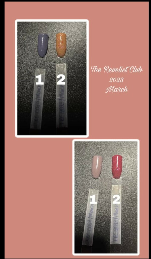 Nail polish swatch / manicure of shade Revel Revelist Club 2023 March 1