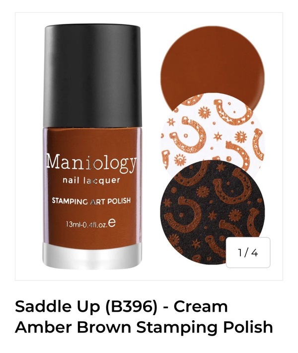Nail polish swatch / manicure of shade Maniology Saddle Up