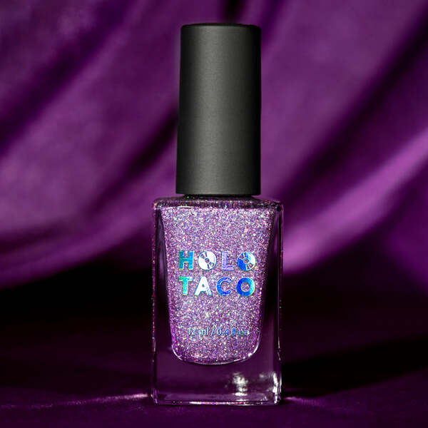 Nail polish swatch / manicure of shade Holo Taco Glamethyst