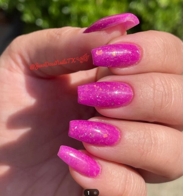 Nail polish swatch / manicure of shade Double Dipp'd Afflicted