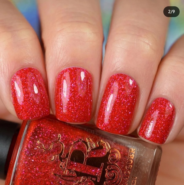 Nail polish swatch / manicure of shade Rouge Lacquer Until the Last Petal Falls