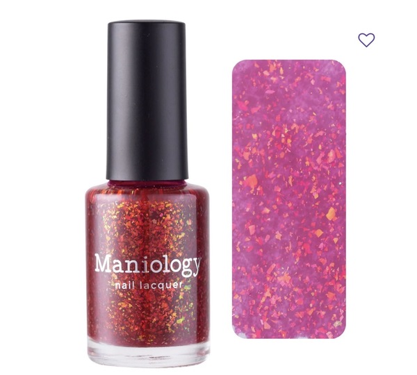 Nail polish swatch / manicure of shade Maniology Queen of Hearts