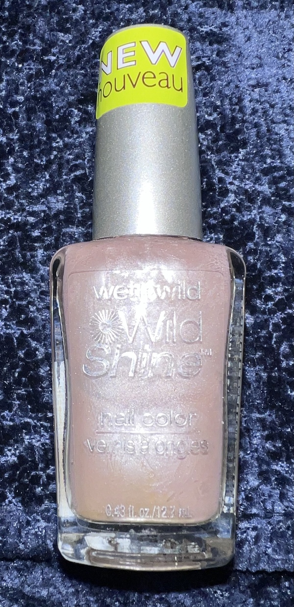 Nail polish swatch / manicure of shade wet n wild Shy