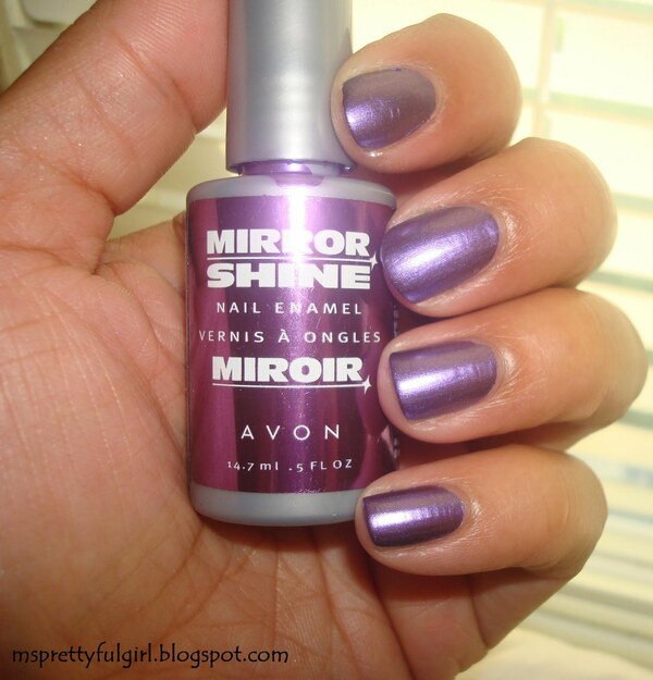 Nail polish swatch / manicure of shade Avon Polish Poli