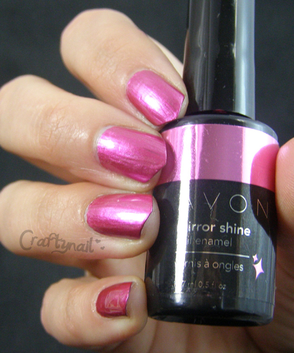 Nail polish swatch / manicure of shade Avon Blaze Ardent