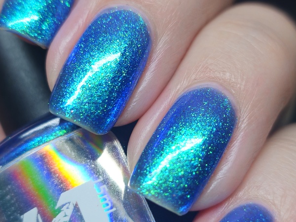 Nail polish swatch / manicure of shade Bee's Knees Lacquer Well of Memory