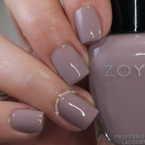 Nail polish swatch / manicure of shade Zoya Crystal (2023)