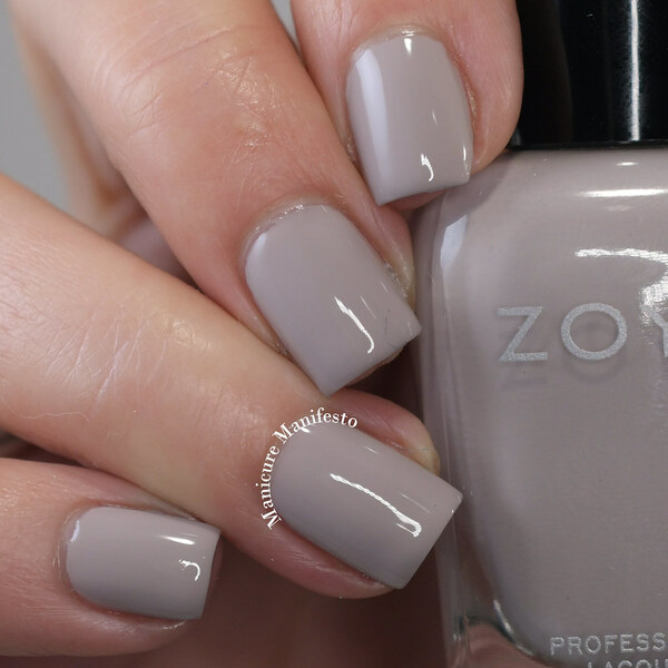 Nail polish swatch / manicure of shade Zoya Abigail (2023)